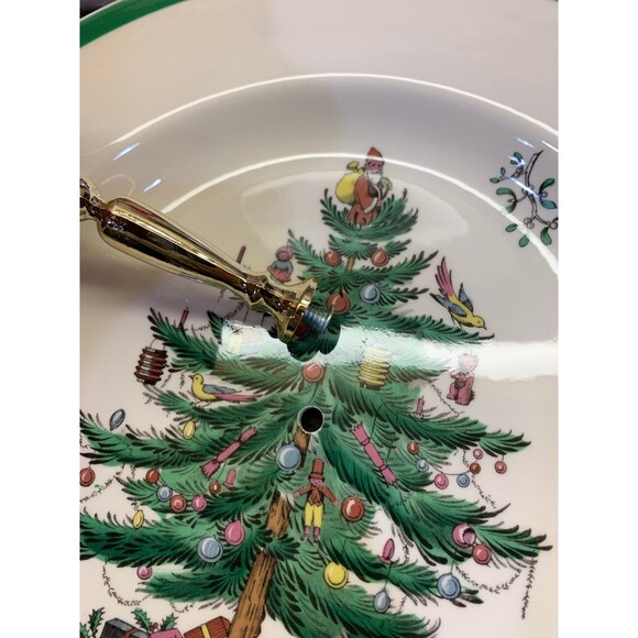 Spode Christmas Tree Tidbit 10 1/2” Tray NIB - Picture 5 of 5